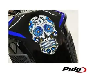 Προστατευτικό Ρεζερβ. PUIG 3673A SKULL Μπλε UNIVERSAL