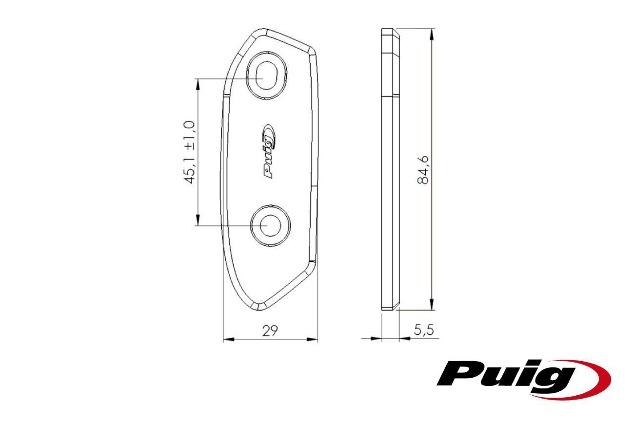 Αξεσουάρ PUIG 3848N Τάπες Καθρεφτη GSXR1000/R '17 - Image 2