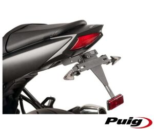 Βάση Πινακίδας/PUIG 8729N Μαύρη Ρυθμιζ. SUZ/SV650 16-18