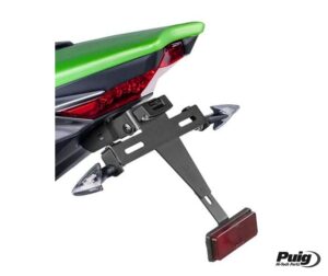 Βάση Πινακίδας/PUIG 7102N Μαύρη Ρυθμιζ. Z1000 14-17