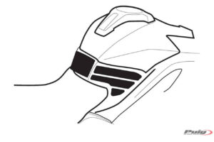 Αξεσουάρ PUIG 3715C Αυτοκόλλητο Ρεζερβουάρ Μαύρο S1000XR