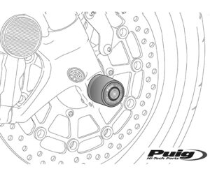 Προστατευτικά Εμπρός Τροχού PUIG 8604N-265GR Μαύρα BMW/GS1200R 13-16,ADV 14-17