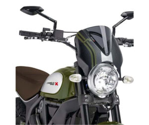 Παρμπρίζ PUIG 7652F RETROVISION DARK SMOKE 310X310MM DUCATI SCRAMBLER15-17