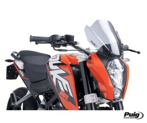 Παρμπρίζ PUIG 6275H NAKED NEW GEN.SMOKE 250X245MM KTM/DUKE125 11-16