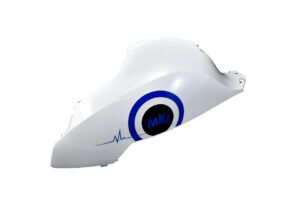 Καπάκι Πλαιν.Δεξί  Λευκό με Μπλε Αυτοκόλλητο MIU50/HT50QT-4