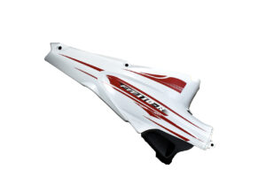 Καπάκι Δεξί Μεγάλο Λευκό/Κόκκινο Αυτοκόλλητο FIT110R/XGJ110-16D