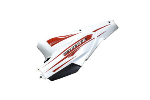 Καπάκι Αριστερό Μεγάλο Λευκό/Κόκκινο Αυτοκόλλητο FIT110R/XGJ110-16D