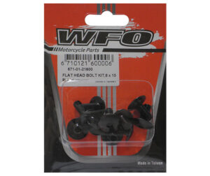 Βίδες Μαύρες 6Χ15 Πλατ.Κεφ.10τμχ/Σετ