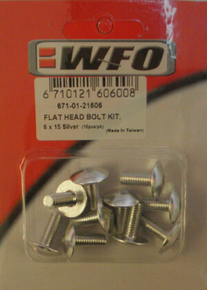 Βίδες Χρώμιο 6Χ15 Πλατ.Κεφ.10τμχ/Σετ