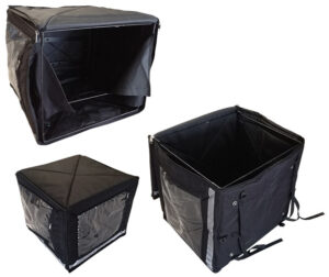 Βαλιτσάκια -Σακίδια (DELIVERY) Μαύρα Θερμ/κα Μεγάλα με Αναδιπλούμενη Σχάρα