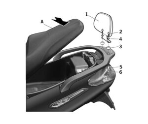 Μαξιλαράκι Συνεπιβάτη SHAD V0XV30RN PIAGGIO X7 300 I EVO'10