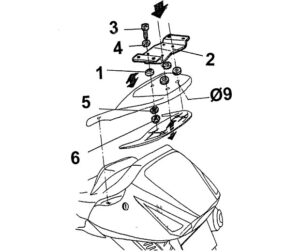 Αξεσουάρ SHAD H0S61T SPECIFIC KIT HONDA SILVERWING 400 '05-09/600 '01-13