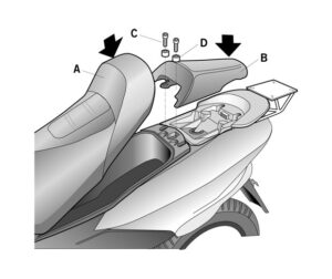 Αξεσουάρ SHAD Y0M11T SRECIFIC KIT YAMAHA MAJESTY125 '01-02