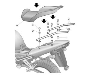 Αξεσουάρ SHAD Y0FZ11ST TUBULAR KIT YAMAHA FAZER 1000 '01-05