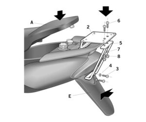 Αξεσουάρ SHAD Y0JG52ST TUBULAR KIT YAMAHA JOG 2 '02-19