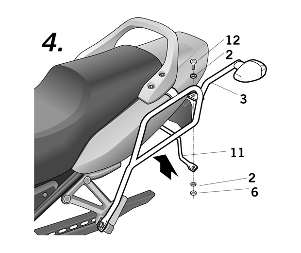 Αξεσουάρ SHAD Y0F61SF SIDE MASTER YAMAHA FAZER 600 '01-03