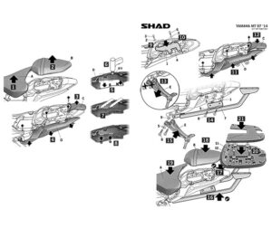 Αξεσουάρ SHAD Y0MT74ST TOP MASTER YAMAHA MT 07 '13-17