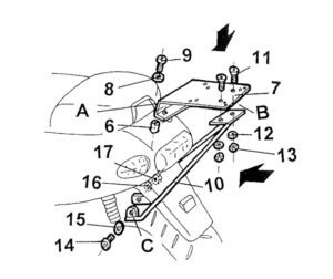Αξεσουάρ SHAD V0T59T TOP MASTER PIAGGIO TYPHOON 50 '99-03