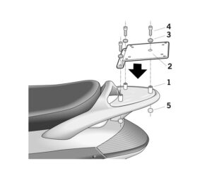 Αξεσουάρ SHAD V0BV22ST TOP MASTER PIAGGIO BEVERLY 125 '02-08/200 '02-08/500 '02-08