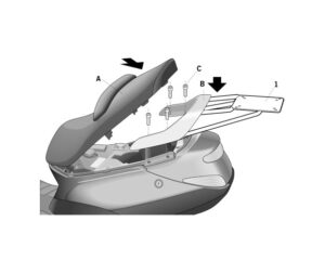 Αξεσουάρ SHAD P0LS52ST SPECIFIC KIT PEUGEOT ELYSTAR 50 '02-12/125 '02-12/150 '02-12