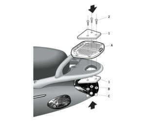 Αξεσουάρ SHAD K0PP15ST TOP MASTER KYMCO PEOPLE 50-125-150 '05-06
