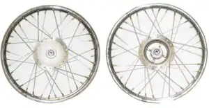 Ρόδα Εμπρός&Ρουλ. Ασημί C50GLX,C50C 12V