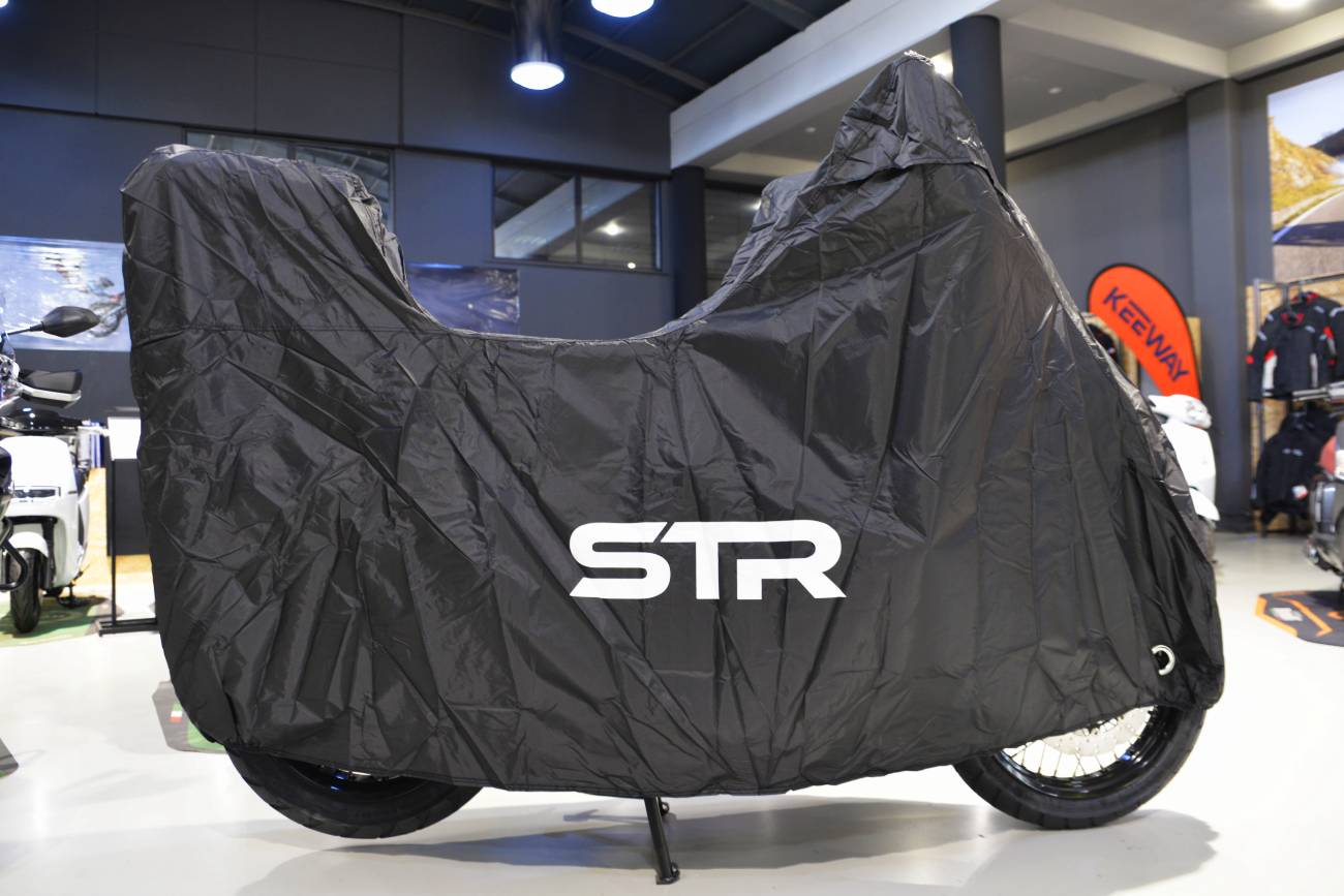 Κάλυμμα Μοτό STR για Μοτό με Βαλίτσα Αδιάβροχο -L- 229X99X124CM