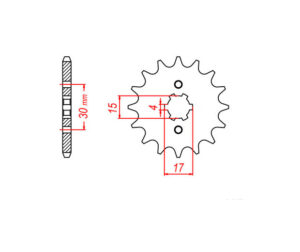 Γρανάζι Κίνησης T15 (JTF274) ASTREA100,SPIKE125