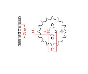Γρανάζι Κίνησης T14-420 (JTF249) ANF125INNOVA, WAVE110I,TARGET125'15-17