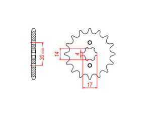 Γρανάζι Κίνησης T15-428 (JTF249) ANF125INNOVA,ASUS125i