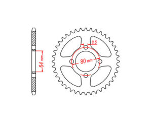 Γρανάζι Κίνησης T14 CRYPTONX-135