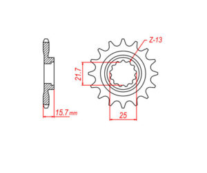 Γρανάζι Κίνησης TEC 4044K-T14 ZX-6R(ZX600G-J)'98-02