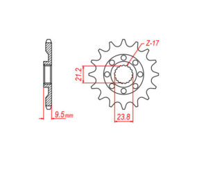 Γρανάζι Κίνησης TEC 4068K-T13 SUZ/RMZ450 '05