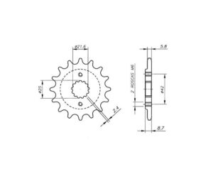 Γρανάζι Κίνησης /516 VAZ KB04.217-T17 ER5