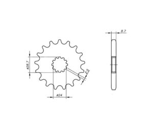 Γρανάζι Κίνησης VAZ KB08.417-T17 VN800