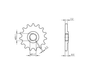 Γρανάζι Κίνησης /1537-1539 VAZ KB12.116-T16 ZR1000