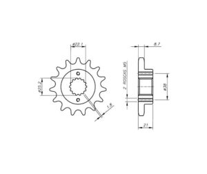 Γρανάζι Κίνησης /739 VAZ CB01.215-T15 ELEFANT