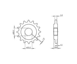 Γρανάζι Κίνησης /705 VAZ CB06.516-T16 (520αλυσ.) RSVMILLE