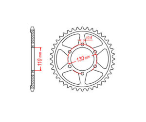 Γρανάζι Τροχού TEC 2090THF-T48 YZF600 (R6)'03-05