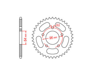 Γρανάζι Τροχού /254 VAZ HA06.248S-T48 XR200(510-01-12500)