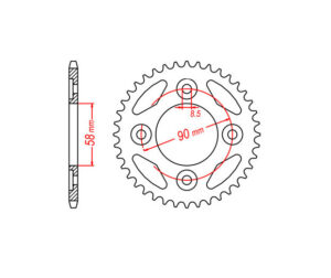 Γρανάζι Τροχού RK 2134-35T(420) (JTR212) ANF125INNOVA