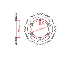 Γρανάζι Τροχού 1244/T52 CBR250R(HA16152)