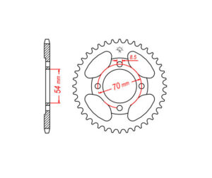 Γρανάζι Τροχού T34 C50GLX