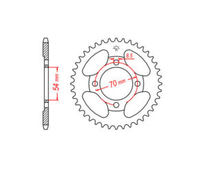 Γρανάζι Τροχού T42 C50GLX