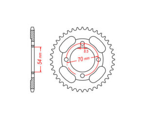 Γρανάζι Τροχού T40 ASTREA100