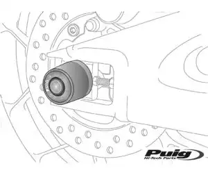 Προστατευτικά Ψαλιδιού PUIG 8517N-265GR Μαύρα RACING CBR1000RR 08-17