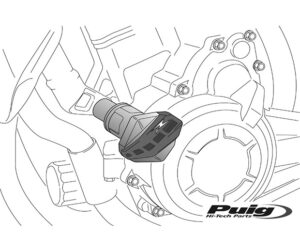 Μανιτάρια PUIG 5582N R12 Μαύρα Z1000 10-13