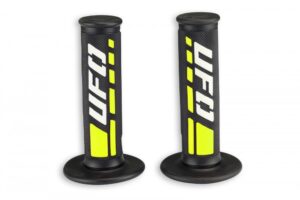 Χειρολαβές και DONUTS UFO  MA01827#D MOTOCROSS TRAX Μαύρο-Κίτρινο