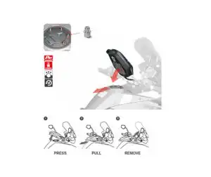 Αντάπτορες SHAD X014PS PIN SYSTEM KAWASAKI