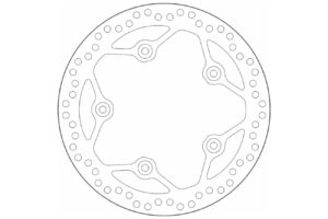 Δισκόπλακα SBS/5184 260X125X5,5X5X8,5 Εμπρ./πισ. PEOPLE GTI125/300'14-